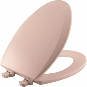 Budget 🥰 Bemis Elongated Closed Front Toilet Seat with Cover in Venetian Pink ✨ 3 Budget 🥰 Bemis Elongated Closed Front Toilet Seat with Cover in Venetian Pink ✨