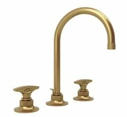 Wholesale 🥰 ROHL® Graceline® Two Handle Widespread Bathroom Sink Faucet in French Brass 🥰