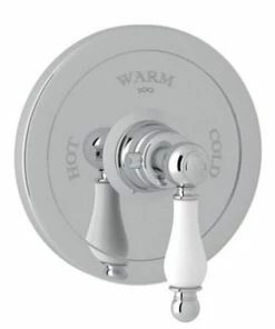 Deals 🤩 ROHL® Arcana™ 2 gpm Wall Mount Thermostatic Valve Trim with Single Metal Lever Handle for 1005N Thermostatic Rough Valve in Polished Chrome 🧨