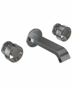 Cheapest 💯 ROHL® Eclissi™ Two Handle Widespread Bathroom Sink Faucet in Polished Chrome with Satin Nickel Accent 😉