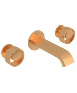 Buy 😉 ROHL® Eclissi™ Two Handle Widespread Bathroom Sink Faucet in Satin Gold 🥰