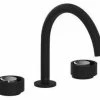 Budget 😍 ROHL® Eclissi™ Two Handle Widespread Bathroom Sink Faucet in Matte Black with Polished Chrome Accent Knob Handle 🌟 -ROHL Sales Query 1044