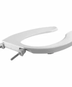 Coupon ⌛ Bemis Elongated Open Front Toilet Seat in White 👍 -ROHL Sales Query 105