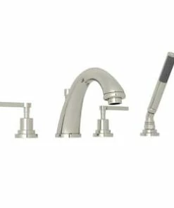 Discount ✔️ ROHL® Perrin & Rowe® Holborn 6 gpm Tub Filler with Double Lever Handle in Polished Chrome 🥰
