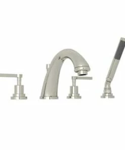 Cheapest 🥰 ROHL® Perrin & Rowe® Holborn Two Handle Roman Tub Faucet in Polished Nickel 😍
