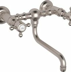 Cheapest 🧨 ROHL® Vocca Two Handle Bathroom Sink Faucet in Satin Nickel 🤩