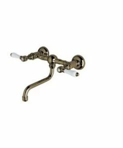 Coupon 🥰 ROHL® Vocca Two Handle Bridge Bathroom Sink Faucet in Tuscan Brass 🛒