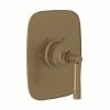 Flash Sale 👍 ROHL® Michael Berman Graceline™ 6-1/4 in. Brass Trim for R1050BD Thermostatic or Diverter Control Rough-in Valve in French Brass 🤩 -ROHL Sales Query 1070