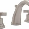 Coupon 🤩 ROHL® Avanti Deckmount Widespread Bathroom Sink Faucet with Double Metal Cross Handle in Satin Nickel 🔥 -ROHL Sales Query 1079