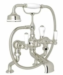 Best Pirce 👏 ROHL® Perrin & Rowe® Bath Three Handle Roman Tub Faucet in Polished Nickel 🌟