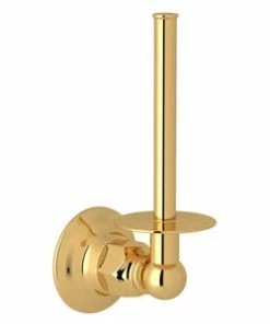 Outlet 🧨 ROHL® Secant Wall Mount Toilet Tissue Holder in Inca Brass ⌛
