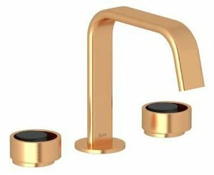 Best Sale 😍 ROHL® Eclissi™ Two Handle Widespread Bathroom Sink Faucet in Satin Gold with Matte Black Accent Knob Handle ✔️ 3 Best Sale 😍 ROHL® Eclissi™ Two Handle Widespread Bathroom Sink Faucet in Satin Gold with Matte Black Accent Knob Handle ✔️