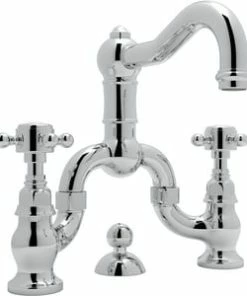 New ✨ ROHL® Acqui Two Handle Bathroom Sink Faucet in Polished Chrome 🌟