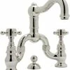 Deals 😍 ROHL® Aqui Two Handle Bridge Bathroom Sink Faucet in Polished Nickel 😍 -ROHL Sales Query 1114
