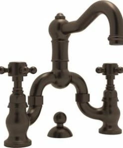 Buy ✔️ ROHL® Acqui Two Handle Bathroom Sink Faucet in Tuscan Brass 😀