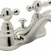 Brand new 🥰 ROHL® Country Bath Deckmount Bathroom Sink Faucet with Double Lever Handle in Polished Nickel ❤️ -ROHL Sales Query 1120
