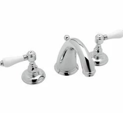 Discount 🧨 ROHL® San Julio Two Handle Widespread Bathroom Sink Faucet in Polished Chrome 🧨