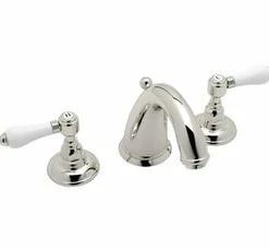 Cheapest 🛒 ROHL® San Julio® Two Handle Bathroom Sink Faucet in Polished Nickel 👏