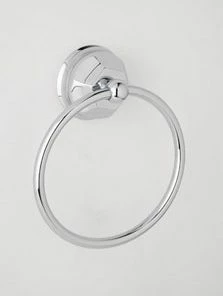 Deals ❤️ ROHL® Arcana™ Round Closed Towel Ring in Polished Chrome 💯