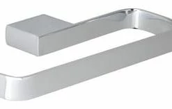 Flash Sale 😉 ROHL® Bossini Rectangular Open Towel Ring in Polished Chrome 🎁