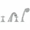Wholesale 🌟 ROHL® Country Bath 4-Hole Tub Filler with Double Cross Handle in Polished Chrome 😍 -ROHL Sales Query 1178