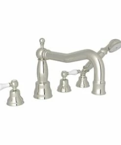Best deal 🔔 ROHL® Miscelo™ Two Handle Roman Tub Faucet in Polished Nickel 👍