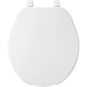 Budget ๐ Bemis Plastic Round Open Front with Cover Toilet Seat in White ๐ 5 Budget ๐ Bemis Plastic Round Open Front with Cover Toilet Seat in White ๐ - Image 3