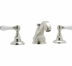 Deals 💯 ROHL® Palladian® Two Handle Widespread Bathroom Sink Faucet in Polished Nickel 😍