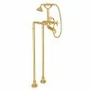 Best reviews of 🧨 ROHL® Italian Country Bath Floor Mount Tub Filler with Metal Triple Cross Handle and Hand Shower in Inca Brass 👏 -ROHL Sales Query 1210