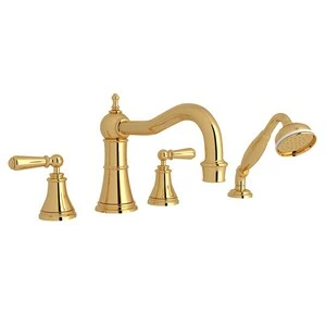 Best Pirce ❤️ ROHL® Georgian Era™ Two Handle Roman Tub Faucet in English Gold 🔔 3 Best Pirce ❤️ ROHL® Georgian Era™ Two Handle Roman Tub Faucet in English Gold 🔔