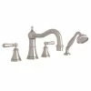 Cheap 🧨 ROHL® Two Handle Roman Tub Faucet in Satin Nickel 🎁 -ROHL Sales Query 1215