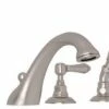 Discount 😍 ROHL® Acqui® 4-Hole Tub Filler with Double Lever Handle in Satin Nickel 🎁 -ROHL Sales Query 1220