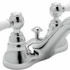 Wholesale 😀 ROHL® Country Bath Deckmount Bathroom Sink Faucet with Double Porcelain Lever Handle in Polished Chrome 🤩 -ROHL Sales Query 1222
