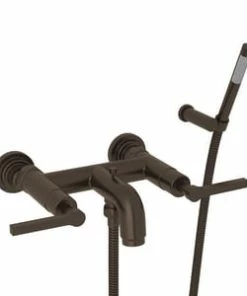 Promo 🤩 ROHL® Lombardia® Two Handle Wall Mount Filler in Tuscan Brass 👍