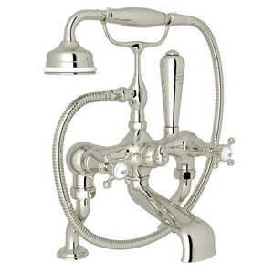 Flash Sale 🌟 ROHL® Perrin & Rowe® Bath Three Handle Roman Tub Faucet in Polished Nickel 😉 3 Flash Sale 🌟 ROHL® Perrin & Rowe® Bath Three Handle Roman Tub Faucet in Polished Nickel 😉