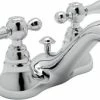 New 🎉 ROHL® Country Bath Deckmount Bathroom Sink Faucet with Double Metal Lever Handle in Polished Chrome ✨ -ROHL Sales Query 1250