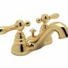 Deals 🎁 ROHL® Italian Country Bath Two Handle Centerset Bathroom Sink Faucet in Inca Brass Lever Handle 🤩 -ROHL Sales Query 1251