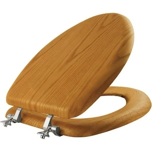 Buy ๐ Bemis Elongated Closed Front Toilet Seat with Cover in Natural Oak ๐ 3 Buy ๐ Bemis Elongated Closed Front Toilet Seat with Cover in Natural Oak ๐