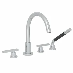 Budget 🧨 ROHL® Miscelo™ Three Handle Roman Tub Faucet in Polished Chrome 🔔 3 Budget 🧨 ROHL® Miscelo™ Three Handle Roman Tub Faucet in Polished Chrome 🔔