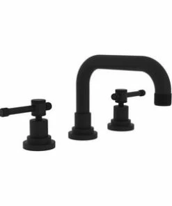 Budget 🔥 ROHL® Campo Two Handle Widespread Bathroom Sink Faucet in Matte Black 😀