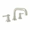 Discount 🧨 ROHL® Campo™ Two Handle Widespread Bathroom Sink Faucet in Polished Nickel Lever Handle 🥰 -ROHL Sales Query 1279