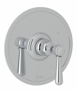Deals 👍 ROHL® Verona™ Tub and Shower Pressure Balancing Valve Trim with Metal Single Lever Handle (Less Diverter) in Polished Chrome 😍
