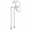 Cheapest 💯 ROHL® Palladian® Floor Mount Tub Filler with Porcelain Triple Lever Handle and Hand Shower in Polished Chrome 🧨 1 Cheapest 💯 ROHL® Palladian® Floor Mount Tub Filler with Porcelain Triple Lever Handle and Hand Shower in Polished Chrome 🧨 -ROHL Sales Query 1295