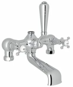 Wholesale 😀 ROHL® Georgian Era™ Three Handle Roman Tub Faucet in Polished Chrome 🤩