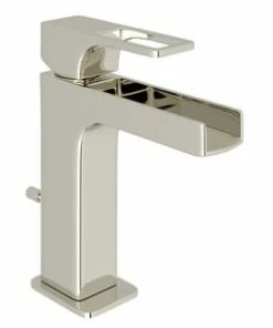 Coupon 👏 ROHL® Quartile™ Single Handle Monoblock Bathroom Sink Faucet in Polished Nickel ⌛