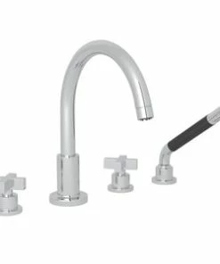 Promo 🛒 ROHL® Lombardia® Two Handle Roman Tub Faucet in Polished Chrome 🌟