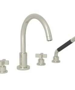 Discount 😉 ROHL® Eclissi™ Two Handle Roman Tub Faucet in Polished Nickel ❤️