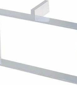 Best Sale 🧨 ROHL® Classic Rectangular Closed Towel Ring in Polished Chrome ✔️