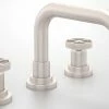 Discount 🛒 ROHL® Transitional Bath Two Handle Widespread Bathroom Sink Faucet in Satin Nickel 🥰 -ROHL Sales Query 133