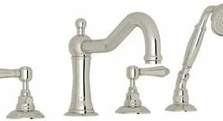 Cheapest 😉 ROHL® Lombardia® Two Handle Roman Tub Faucet in Polished Nickel ✔️